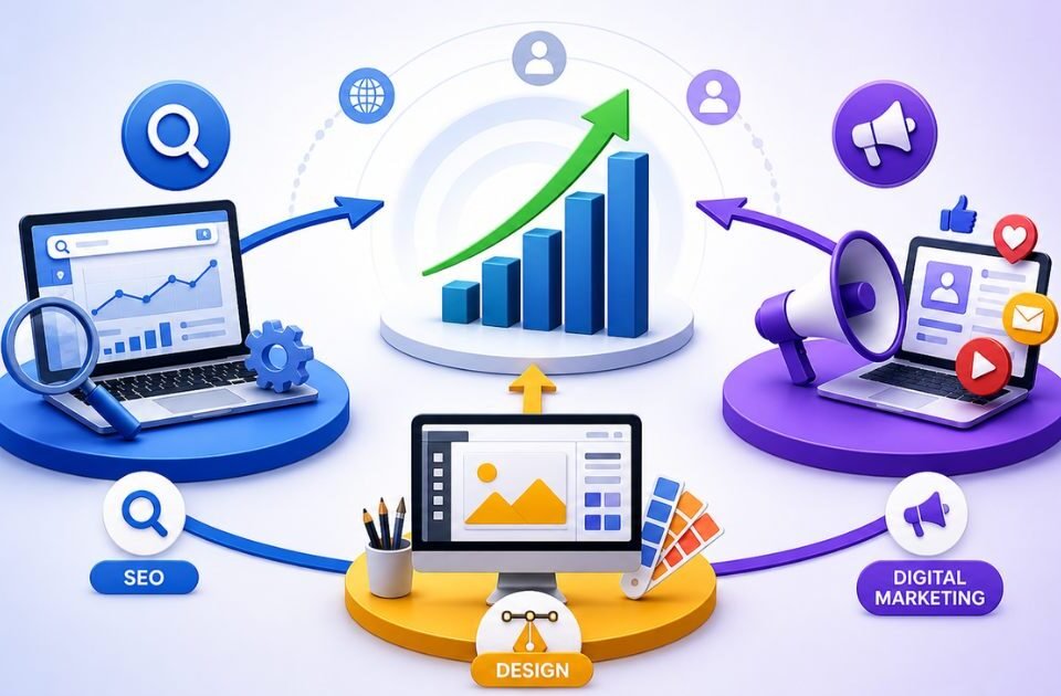 SEO digital marketing and design